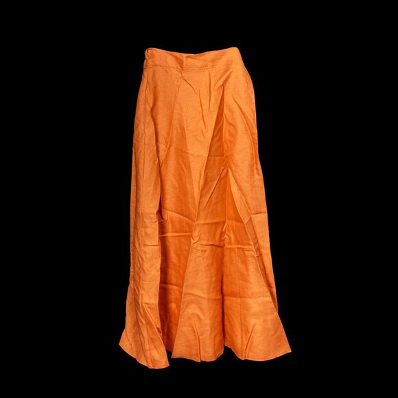 Linenfairytales Linen Maxi Wrap Skirt – Saffron Orange – 2XL – NWOT - Picture 3 of 4